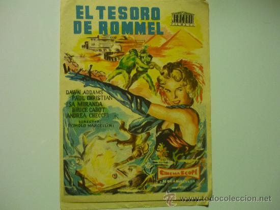 Cine: PROGRAMA EL TESORO DE ROMMEL - PUBLICIDAD - Foto 1