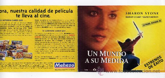 Cinema: UN MUNDO A SU MEDIDA, con Sharon Stone.