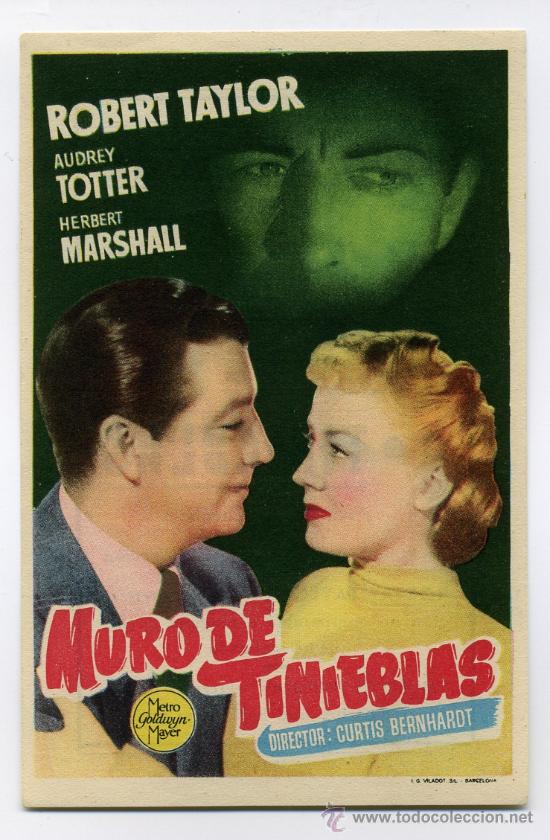 Cine: MURO DE TINIEBLAS, con Robert Taylor. - Foto 1