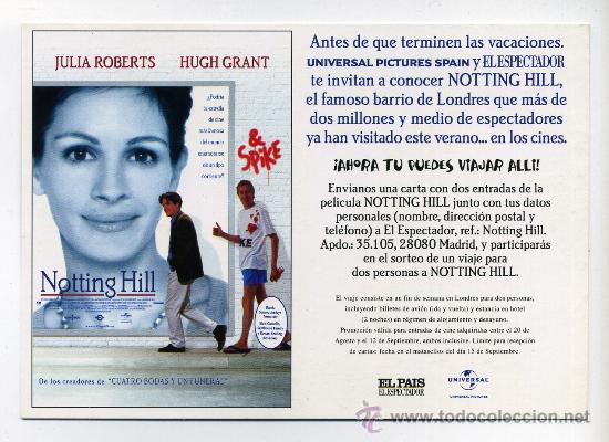Cine: NOTTING HILL, con Julia Roberts - Foto 1