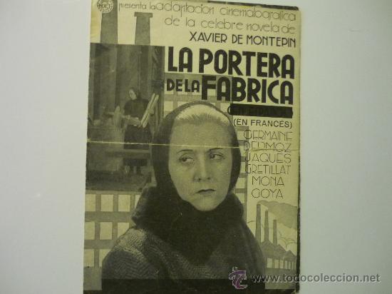  Flyers Publicitaires de films Anciens: PROGRAMA DOBLE LA PORTERA DE LA FABRICA - PUBLICIDAD