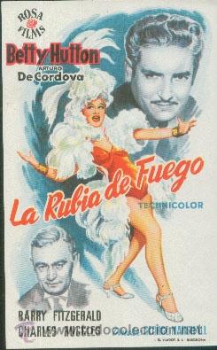 Cine: LA RUBIA DE FUEGO - Foto 1