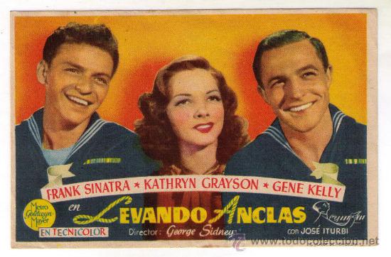 Cine: LEVANDO ANCLAS - FRANK SINATRA - 1945 - SIN PUBLICIDAD - Foto 1