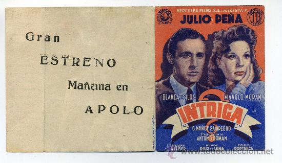 Cine: INTRIGA, con Manolo Mor&aacute;n. - Foto 1