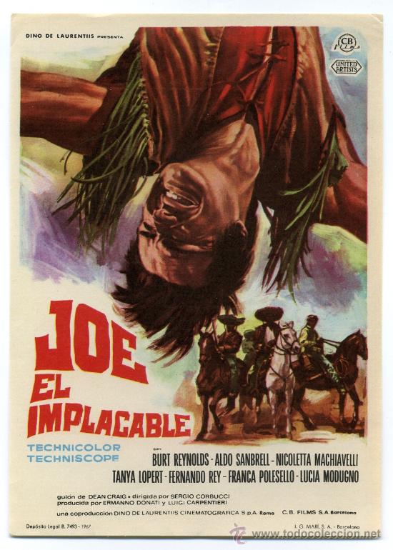 Cine: JOE EL IMPLACABLE, con Burt Reynolds. - Foto 1