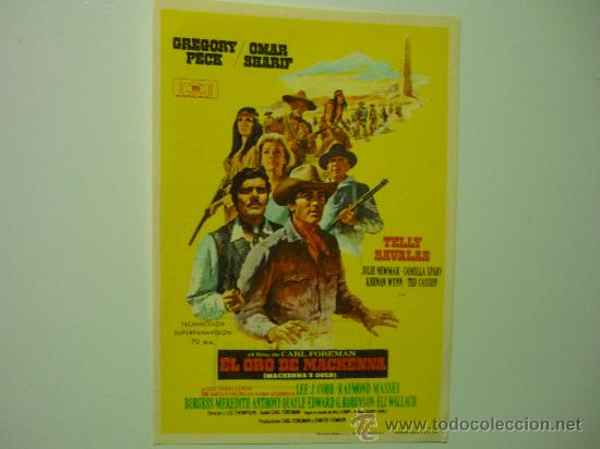 Cine: programa el oro de mackenna .-gregory peck - Foto 1