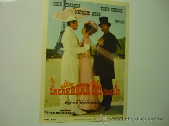 Cine: programa cine la carrera del siglo--,.jack lemmon publicidad - Foto 1