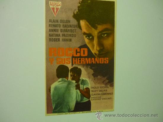 Kino: PROGRAMA ROCCO Y SUS HERMANOS .- ALAIN DELON-publicidad cine monterrosa reus