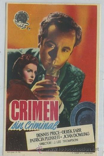 Cine: PROGRAMA DE CINE: CRIMEN SIN CRIMINAL PC-1991 - Foto 1