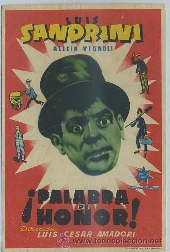Cine: PROGRAMA DE CINE: PALABRA DE HONOR PC-2034 ,2 - Foto 1
