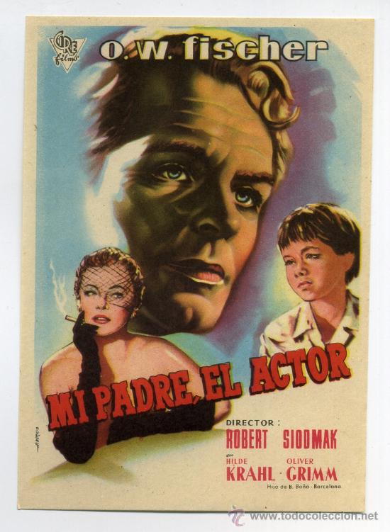 Cine: MI PADRE EL ACTOR, con O. W. Fischer. - Foto 1