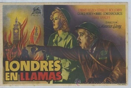 Cine: PROGRAMA DE CINE: LONDRES EN LLAMAS PC-2064 - Foto 1