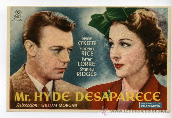 Cine: MR. HYDE DESAPARECE, con Peter Lorre. - Foto 1