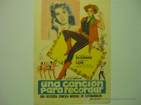 Cine: PROGRAMA UNA CANCION PARA RECORDAR - - Foto 1