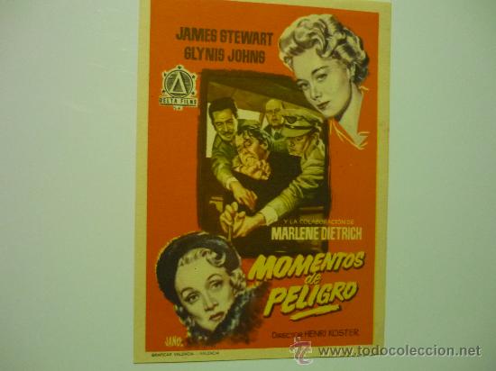 Cine: programa momentos de peligro .- james stewart - Foto 1
