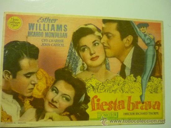 Cine: programa fiesta brava .- esther williams-cine edison- manlleu - Foto 1