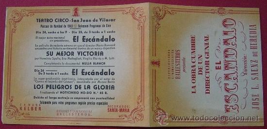 Cine: EL ESCANDALO, programa de mano - Foto 4