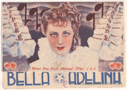 Cine: PTCC 324 BELLA ADELINA PROGRAMA DOBLE WARNER IRENE DUNNE - Foto 1