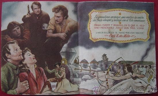 Cine: UNION PACIFICO, programa doble Programa de mano, a&ntilde;o 1946 - Foto 1