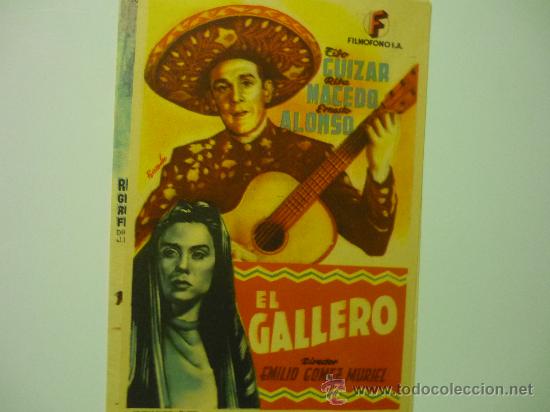 Cine: programa el gallero .-tito guizar - Foto 1