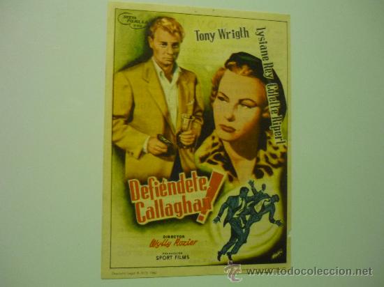 Cine: PROGRAMA DEFIENDETE CALLAGHAN&iexcl; - TONY WRIGTH publicidad - Foto 1