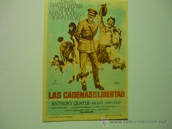 Cine: PROGRAMA LAS CADENAS DE LA LIBERTAD.-DAVID NIVEN - Foto 1