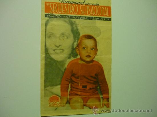 Cine: programa cine doble secuestro sensacional .- publicidad - Foto 1