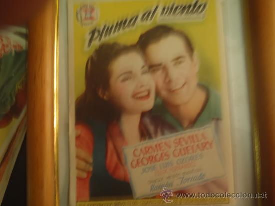 Cine: FOLLETO DE MANO PLUMA AL VIENTO - Foto 1