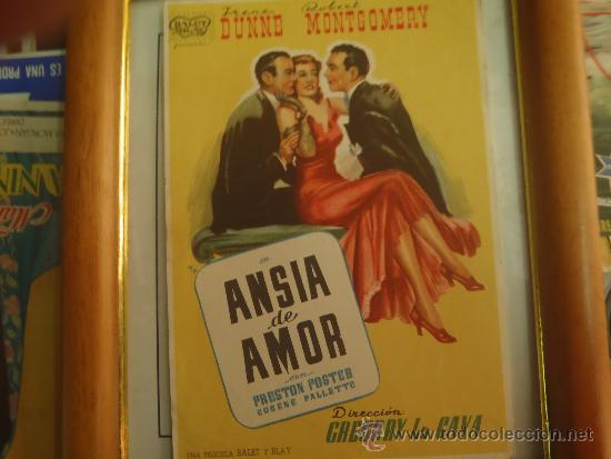Cine: FOLLETO DE MANO ANSIA DE AMOR - Foto 1