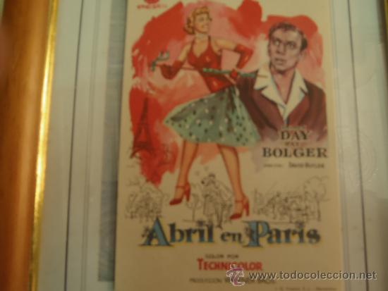 Cine: FOLLETO DE MANO ABRIL EN PARIS - Foto 1
