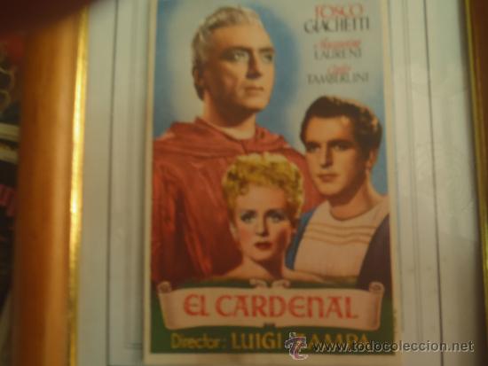 Cine: FOLLETO DE MANO EL CARDENAL - Foto 1