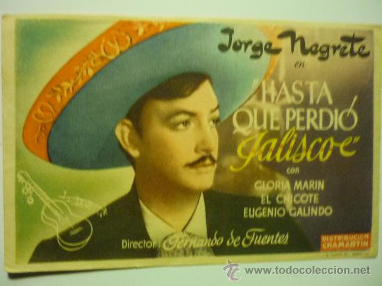 Cine: programa hasta que perdio jalisco .-jorge negrete - Foto 1