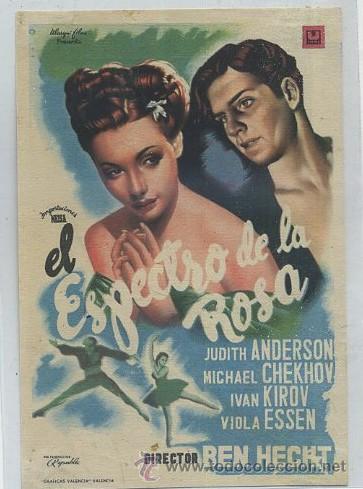 Cine: PROGRAMA DE CINE: EL ESPECTRO DE LA ROSA PC-2118 - Foto 1