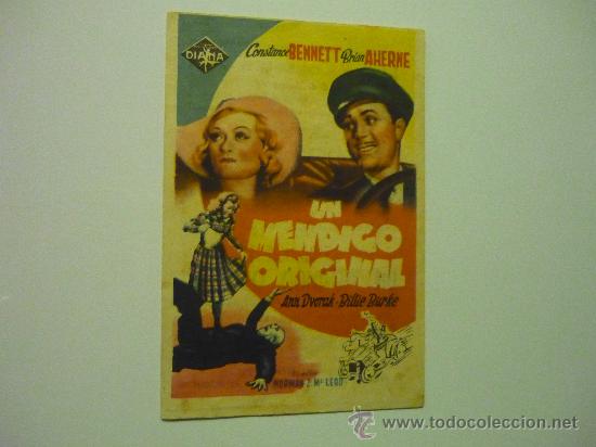 Cine: programa un mendigo original .- cine valls - Foto 1