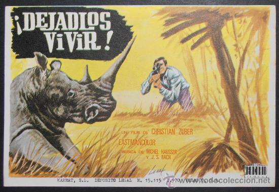  Flyers Publicitaires de films Anciens: &iexcl;DEJADLOS VIVIR!, FM, SIN PUBLICIDAD (1381) , VER FOTO