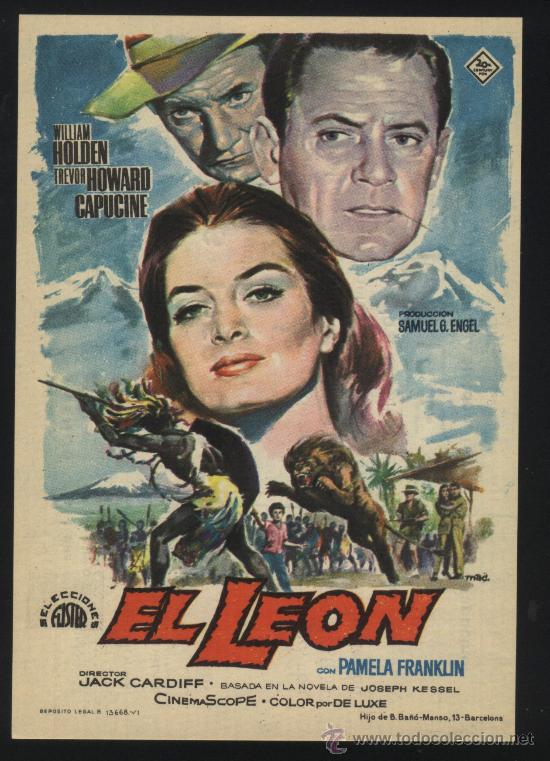 Cinema: Q-00648- EL LEON (THE LION) (SELECCIONES FISTER) (CINE PRINCIPAL - CALLOSA DE SEGURA) William Holden