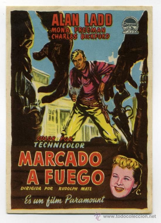 Cine: MARCADO A FUEGO, con Alan Ladd. - Foto 1