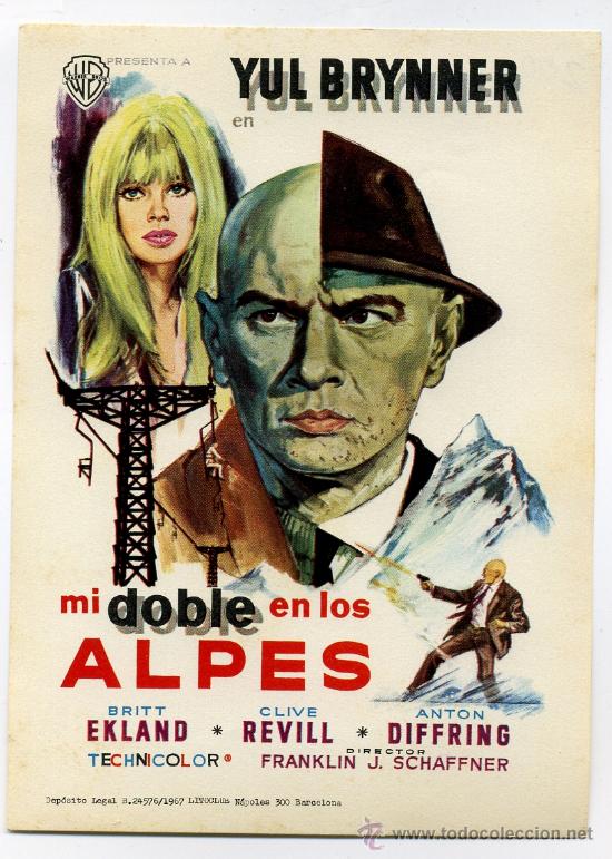 Cine: MI DOBLE EN LOS ALPES, con Yul Brynner. - Foto 1