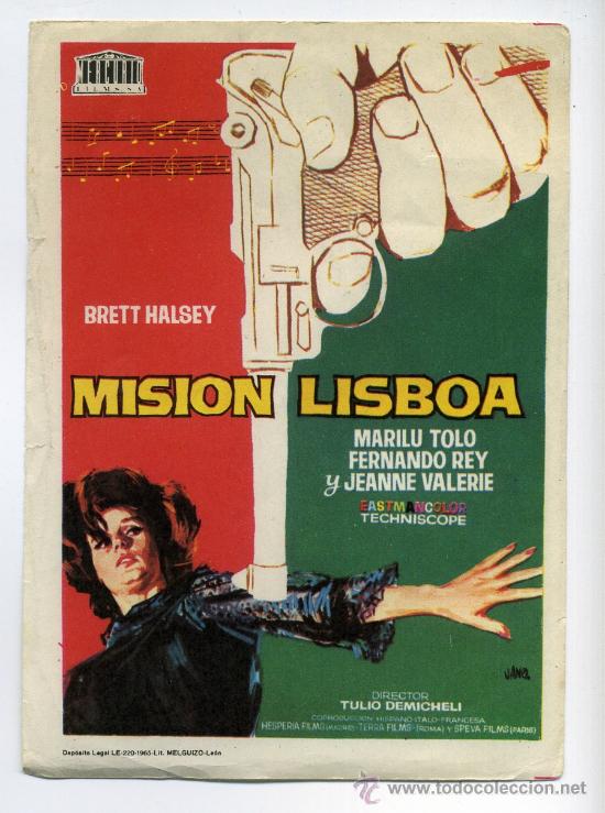 Cine: MISI&Oacute;N LISBOA, con Fernando Rey. - Foto 1