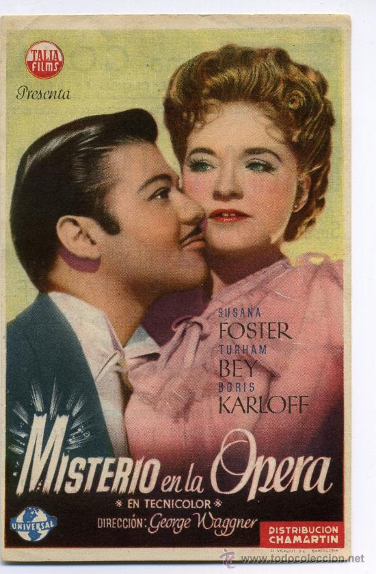 Cine: MISTERIO EN LA &Oacute;PERA, con Boris Karloff. - Foto 1