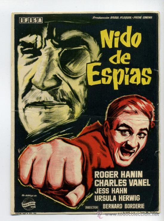 Cine: NIDO DE ESPIAS, con Roger Hanin. - Foto 1