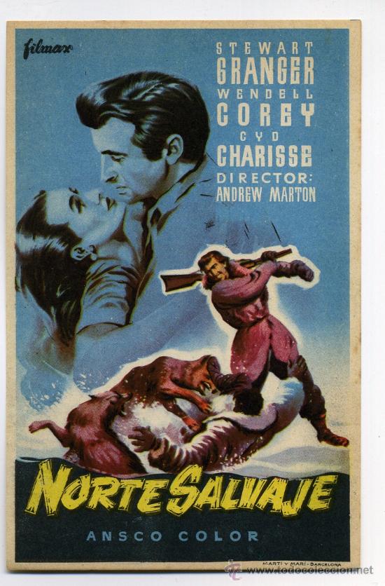 Cine: NORTE SALVAJE, con Stewart Granger. - Foto 1