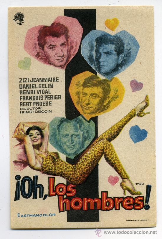Cine: OH, LOS HOMBRES, con Henri Vidal. - Foto 1