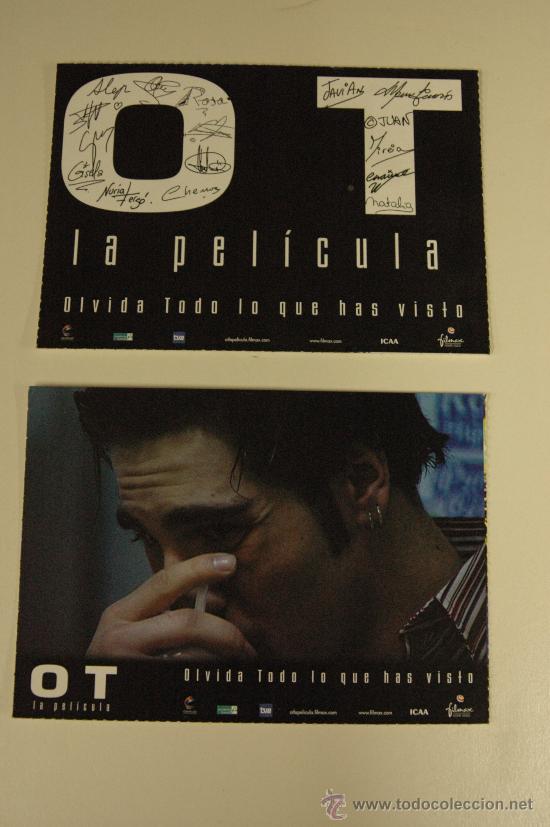 Cine: lote 10 programas de mano modernos pelicula ot - david bisbal - david bustamente - chenoa - Foto 3