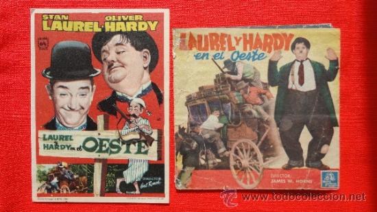 Cine: LAUREL Y HARDY EN EL OESTE, DOS PROGRAMAS 1 DOBLE MGM, DOBLE CON PUBLI CRISFEL ALCAZAR - Foto 1