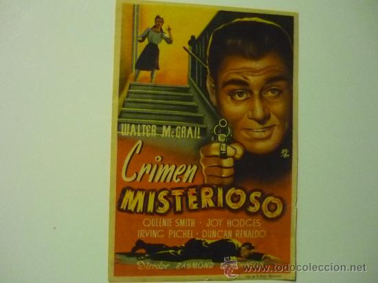 Cine: PROGRAMA CRIMEN MISTERIOSO .- - Foto 1