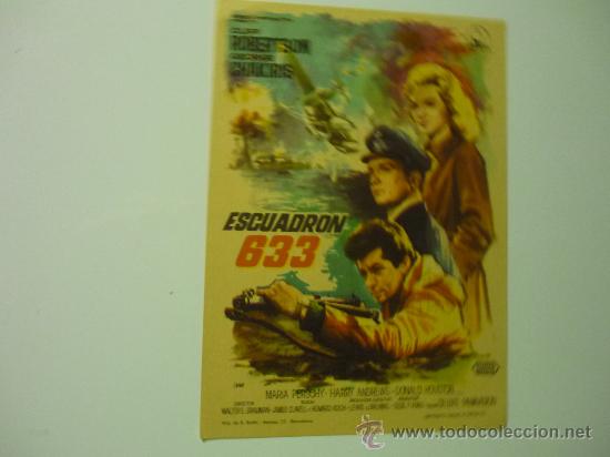 Cine: PROGRAMA ESCUADRON 633 - C.ROBERTSON - G-CHAKIRIS- - Foto 1