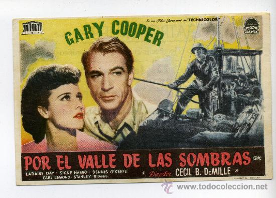 Cine: POR EL VALLE DE LAS SOMBRAS, con Gary Cooper.