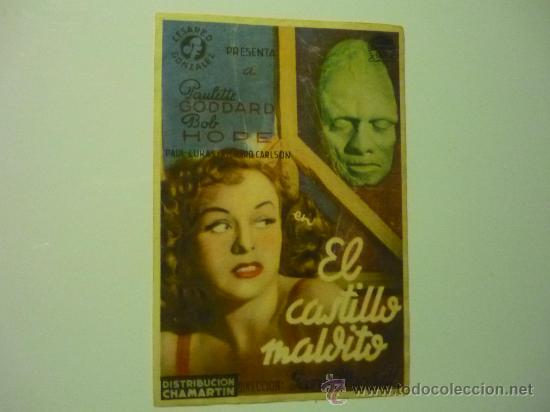 Cine: programa el castillo maldito .- p.goddard.- b-hope - Foto 1