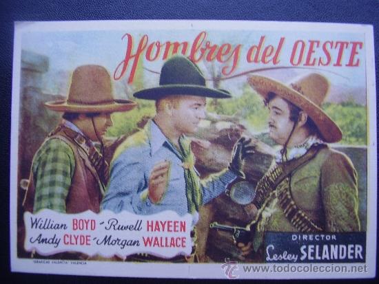 Cine: HOMBRES DEL OESTE, WILLIAM BOYD - Foto 1